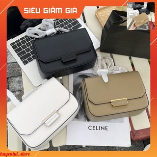 Túi xách nữ cnk da đeo chéo chốt dáng vintage hình thật new