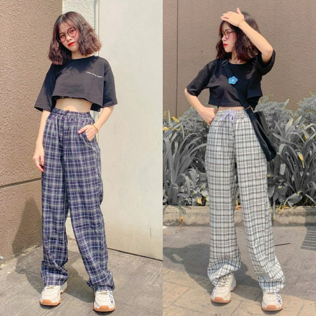 Quần Kẻ Caro Dáng Rộng YAME Ulzzang Unisex (12 MÀU) - E01 [ẢNH THẬT]