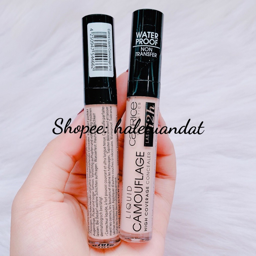 CHE KHUYẾT ĐIỂM CATRICE LIQUID 5ML +  Dr. Cellio Full Cover Concealer