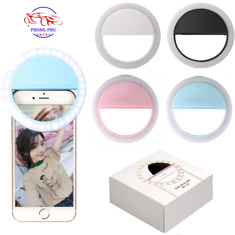 Đèn Tự Sướng, Đèn Selife Điện Thoại Ring Light Tạo Ánh Sáng Mịn Đẹp Khi Chụp Ảnh Selfie || Phong Phu SMART