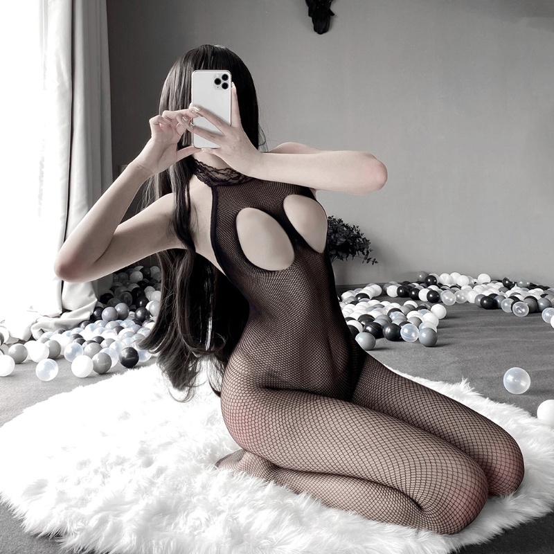 Bộ Đồ Lót Áo Liền Quần Vớ Liền Thân Không Đáy Quyến Rũ Cho Cặp Đôi