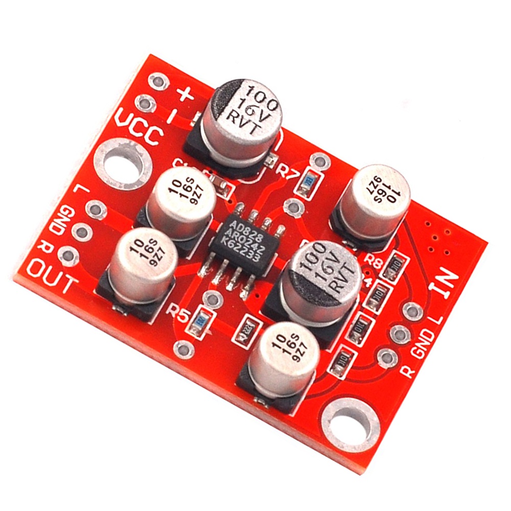 Bảng Mạch Khuếch Đại Âm Thanh DC 5-15V AD828