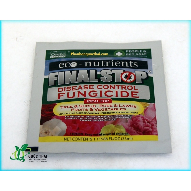 Chế phẩm Sinh Học Diệt các loại Nấm Bệnh Final -Fungicide,gói 33ml,xuất xứ Mỹ 🇺🇸
