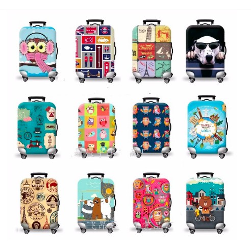 Túi bọc vali - Áo bọc vali Cao Cấp vải thun co giãn tốt, khoá kép