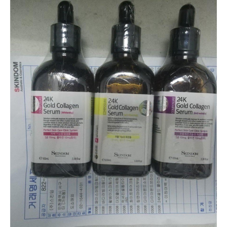 Serum trắng da, xóa nhăn tinh chất vàng 24K Gold Collagen Skindom | BigBuy360 - bigbuy360.vn