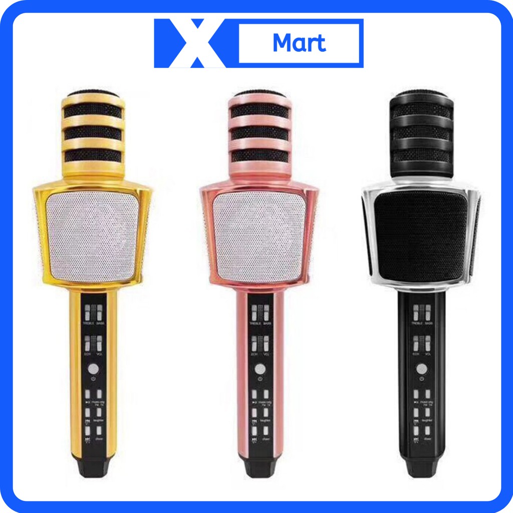 Micro Karaoke Blueooth SD17 chính hãng - Micro không dây hát karaoke trên điện thoại âm cực hút