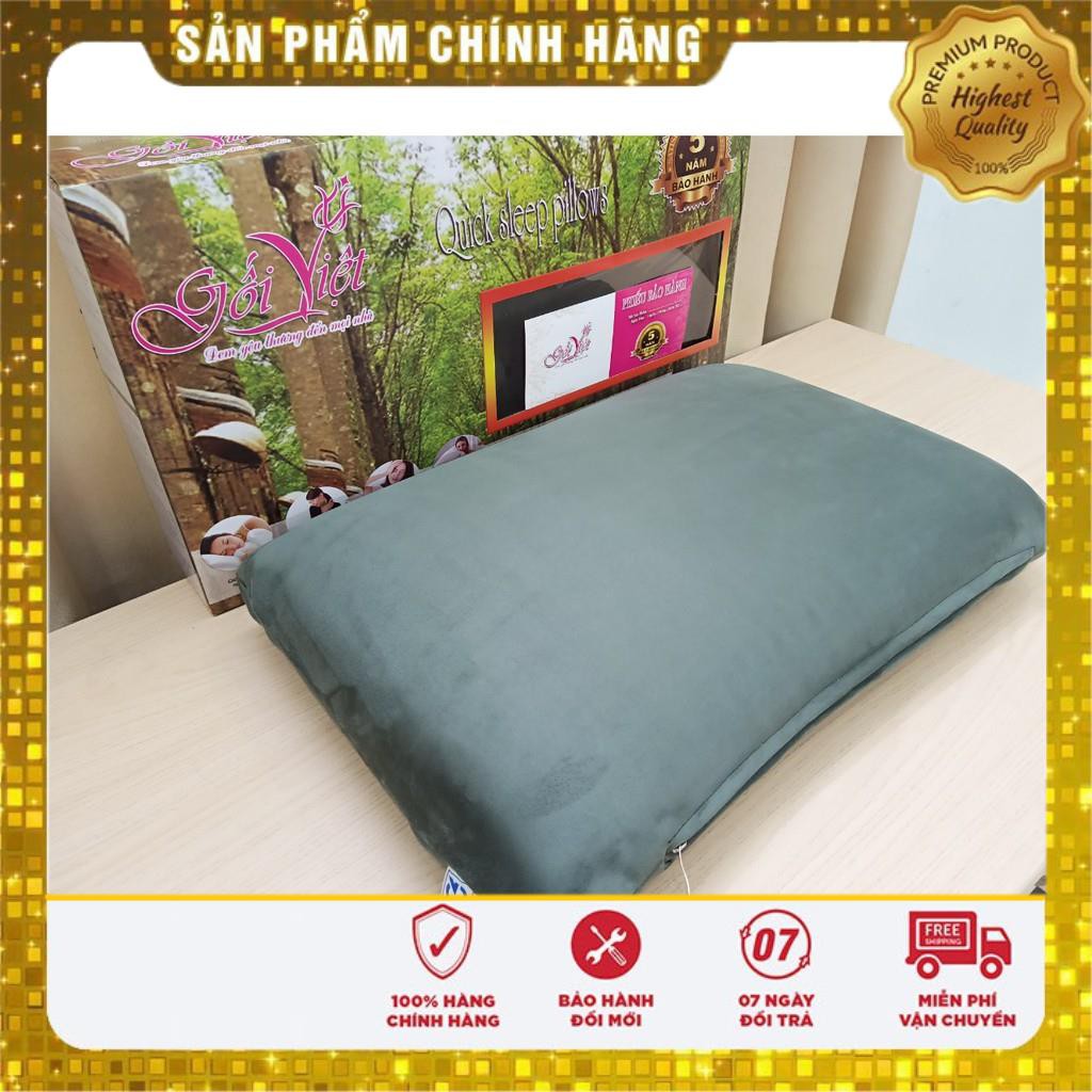 [CAM KẾT CHÍNH HÃNG] Vỏ gối Oval 60x40 Cao su Non cao cấp, Gối ngủ nhanh, chống đau mỏi vai gáy