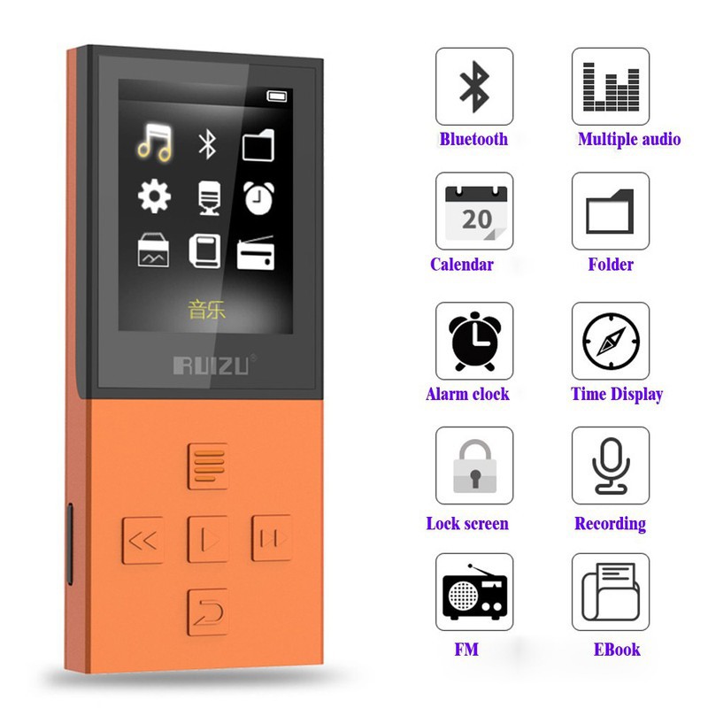 Máy nghe nhạc bluetooth Ruizu X18 - Mp3 Lossless