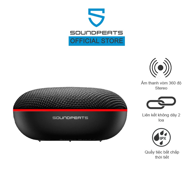 Loa Bluetooth SoundPEATS Halo Âm thanh vòm 360 độ - Hàng chính hãng