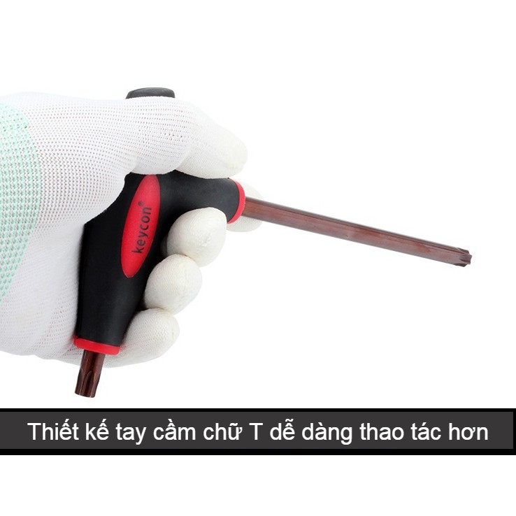 Chìa vặn lục giác hoa thị tay cầm hình chữ T đủ size Voto T10 - T50