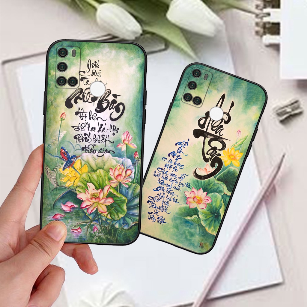 Ốp Vsmart Star 5 / Joy 4 / Live 4 / Live bộ hình thư pháp an nhiên , tâm an sang trọng cao cấp