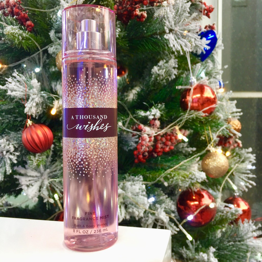 Nhi.navy Xịt thơm toàn thân Bodymist Bath & Body Works mùi A Thousand Wishes