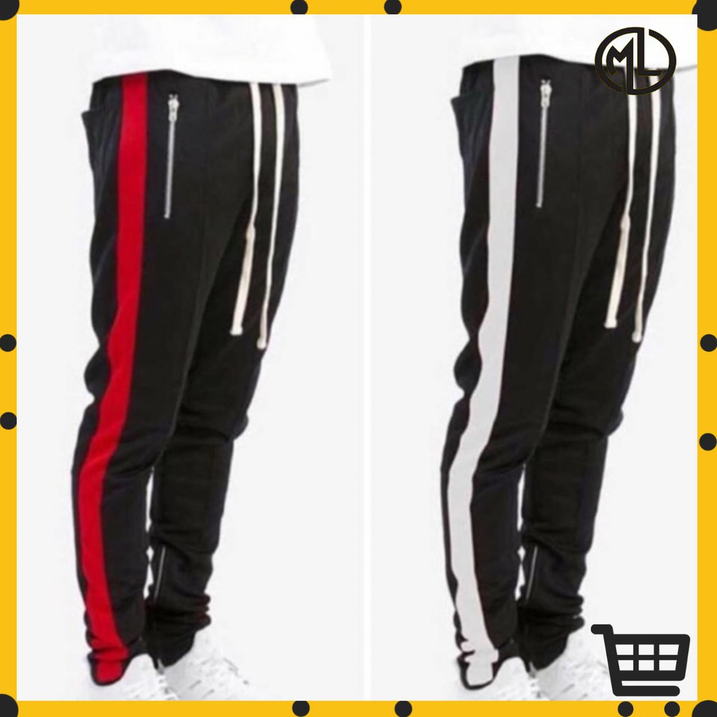 Quần thể thao trackpants 1 sọc phối zip cực ngầu | BigBuy360 - bigbuy360.vn