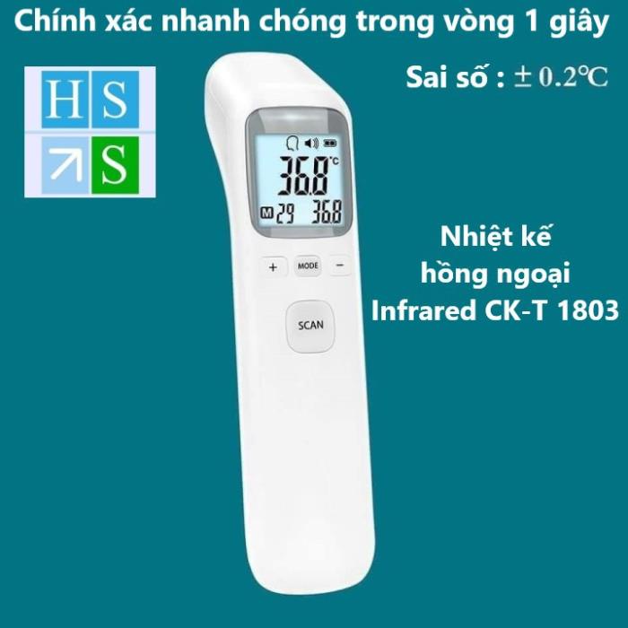 NHIỆT KẾ điện tử hồng ngoại INFRARED THERMOMETER CK-T1803 - Đo nhiệt độ cơ thể, nhiệt độ sữa, thực phẩm...nhanh tiện lợi