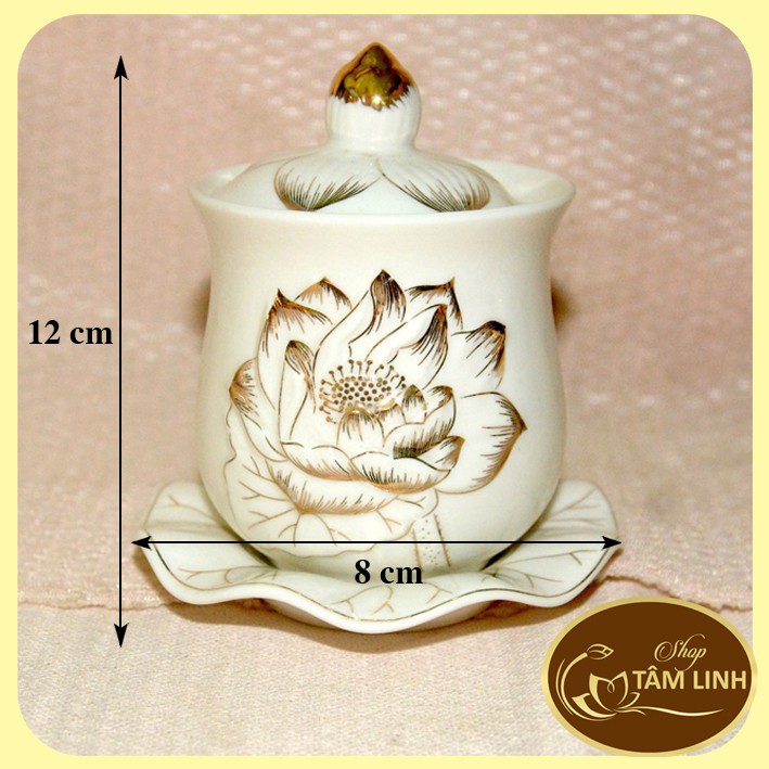 Chung Nước Thờ Cúng Hoa Sen