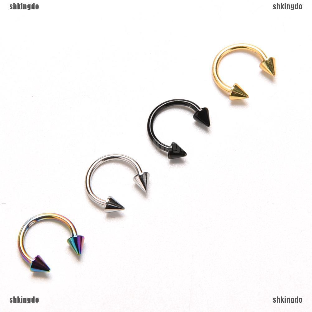 THINH Khuyên Mũi Thép Không Rỉ Dạng Móng Ngựa