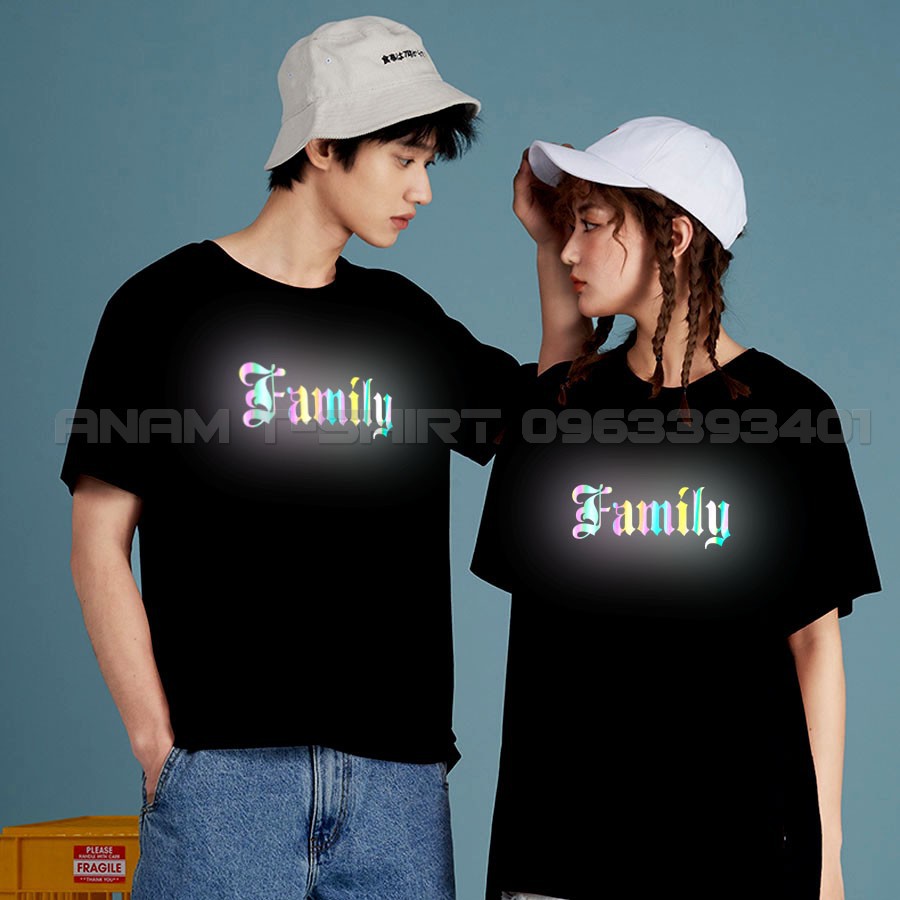 ÁO THUN PHẢN QUANG 7 MÀU TAY LỠ NAM NỮ FAMILY