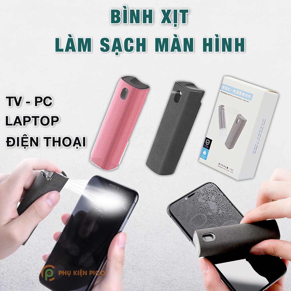 Bình Xịt Vệ Sinh Làm Sạch Màn Hình Điện Thoại - Bình xịt làm sạch màn hình máy tính bảng - Bộ làm sạch màn laptop