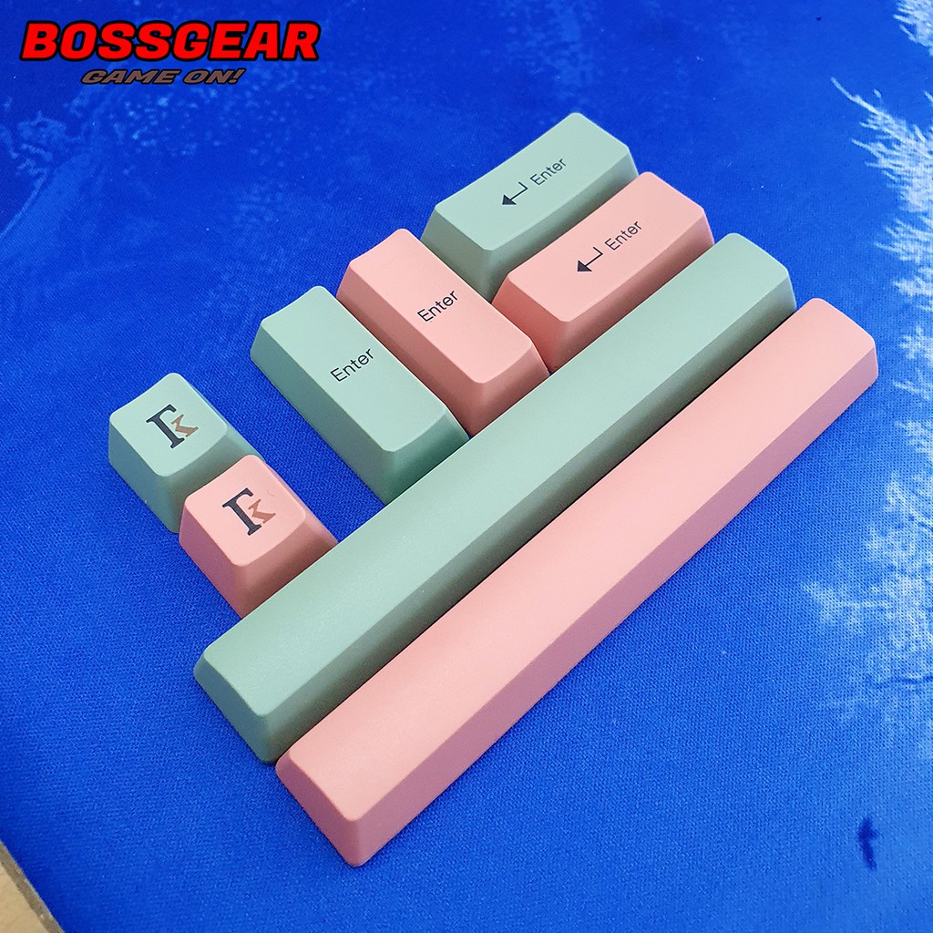 Bộ Keycap PBT Dye Sub 9009 cực đẹp và dày, OEM profile,Font chữ To, tặng kèm nhổ keycap