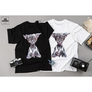 Áo thun tay lỡ Unisex form rộng Mèo Pháp Sư HT-21