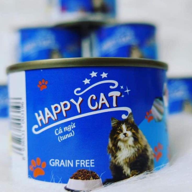 Thức ăn cho mèo pate Happy Cat 160g đủ vị cho mèo con mèo lớn mèo kén ăn bổ sung thị và rau củ- Thaivucattery