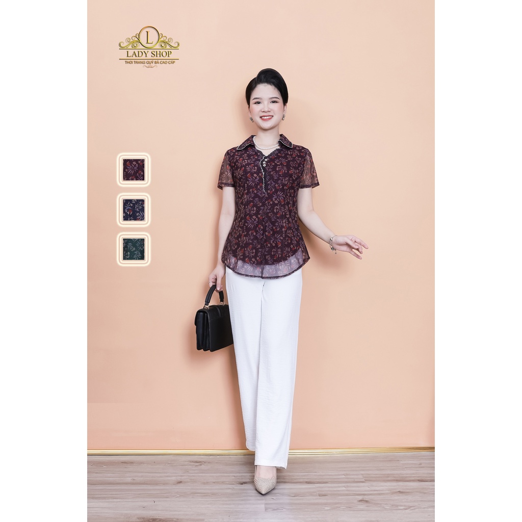 Áo Thun Lưới Trung Niên Ladyshop thời trang nữ cao cấp TK815