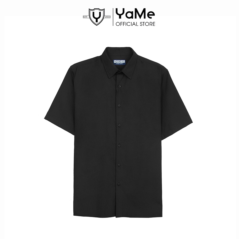 Áo Sơ Mi Nam Tay Ngắn Sợi Cotton Tối Giản Thời Trang Thương Hiệu Y2010 M10 20944 |YaMe|