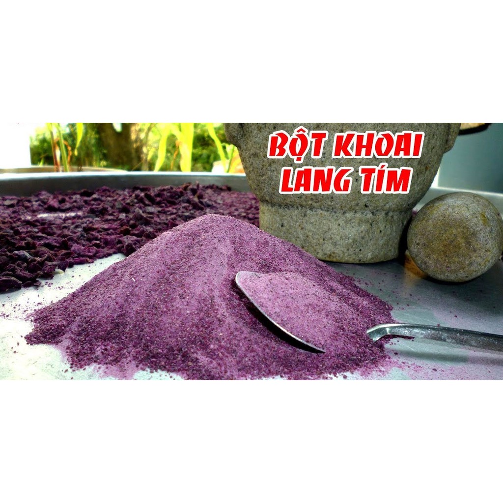 Bột khoai lang tím Dalahouse 100% nguyên chất, tạo màu thực phẩm và tốt cho bé ăn dặm - Túi 50g