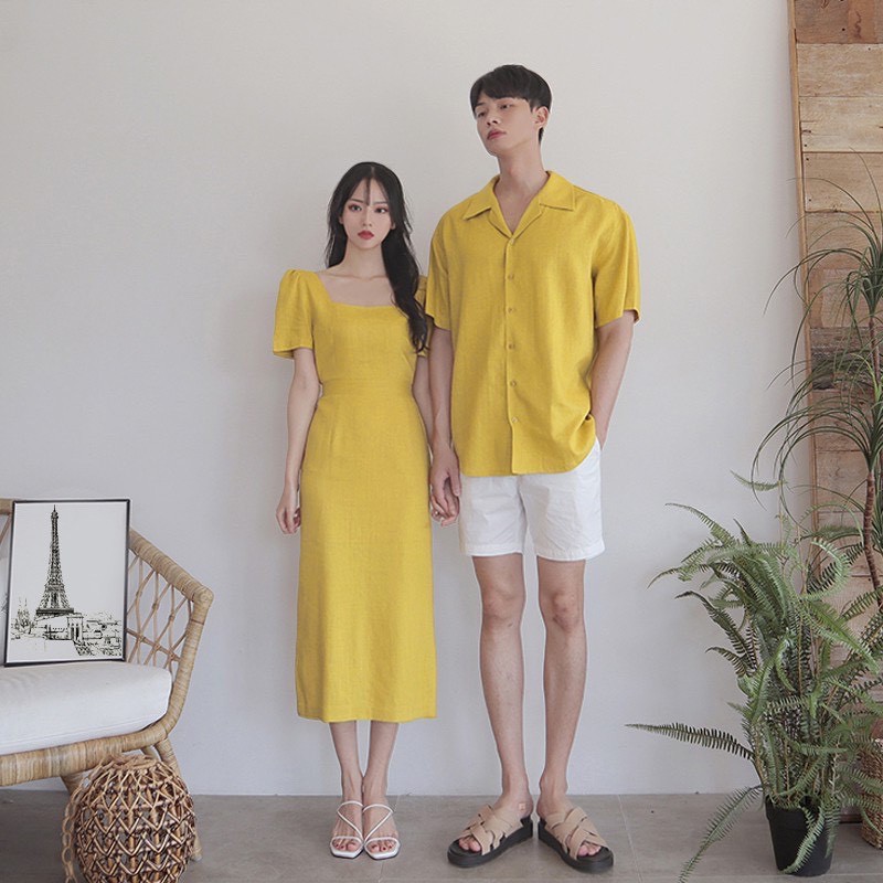 Đồ Đôi Nam Nữ, Áo Váy Đôi Đẹp Chất Vải Mềm Cho Các Cặp Đôi Phong Cách Hàn Quốc
