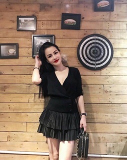 Chân váy dập ly