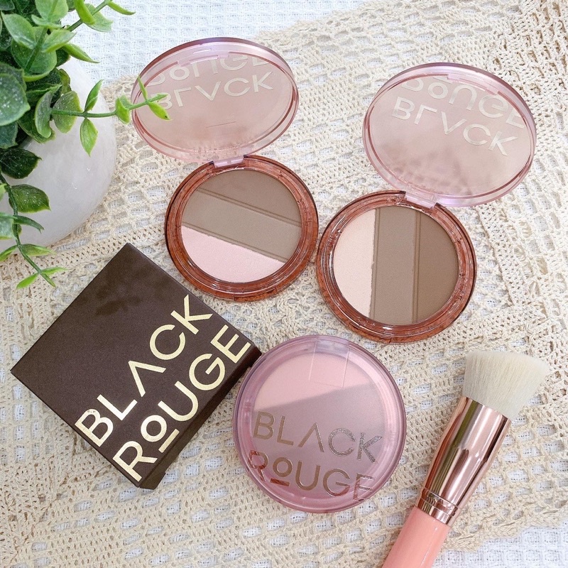 Phấn Highlight Và Tạo Khối Black Rouge Up And Down Triple Contouring