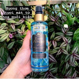 Xịt thơm dưỡng ẩm cơ thể (Body mist) Tesori d'Oriente Hoa sen và hoa muối biển 200ml