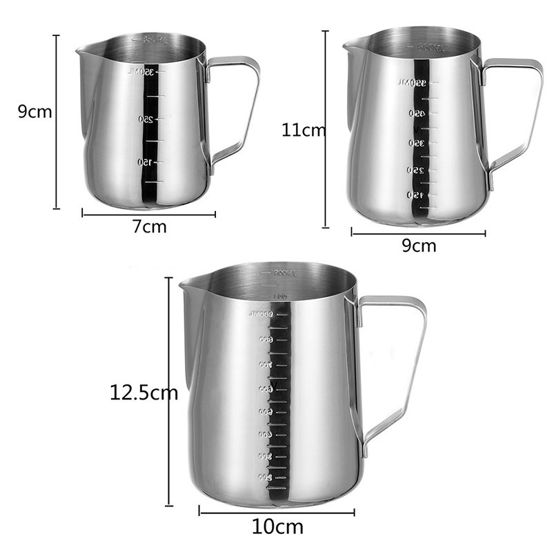 ▤Cốc Inox Đựng Sữa Pha Cà Phê 350/550 / 900ml