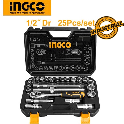 1/2" Bộ tuýp 25 chi tiết INGCO HKTS12251