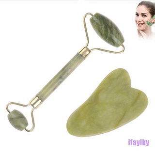 Cây lăn mát xa mặt bằng đá ngọc bích tự nhiên