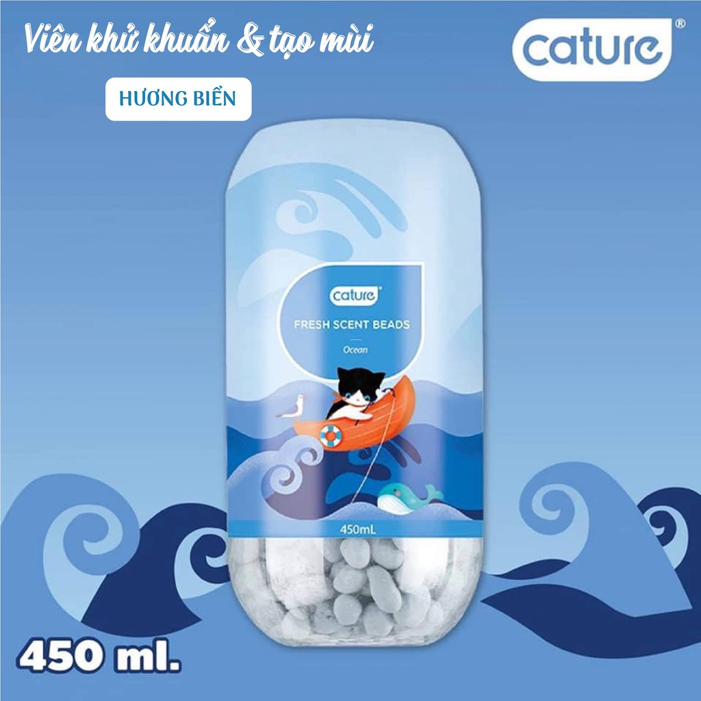 Viên thơm khử mùi cát vệ sinh cho mèo Cature - kháng khuẩn hiệu quả - 3 mùi hương | phinthecat