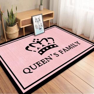 Thảm lót sàn họa tiết báo hồng 2020