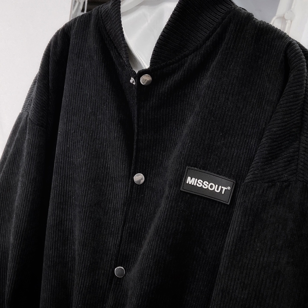 ÁO BOMBER MISSOUT ĐEN