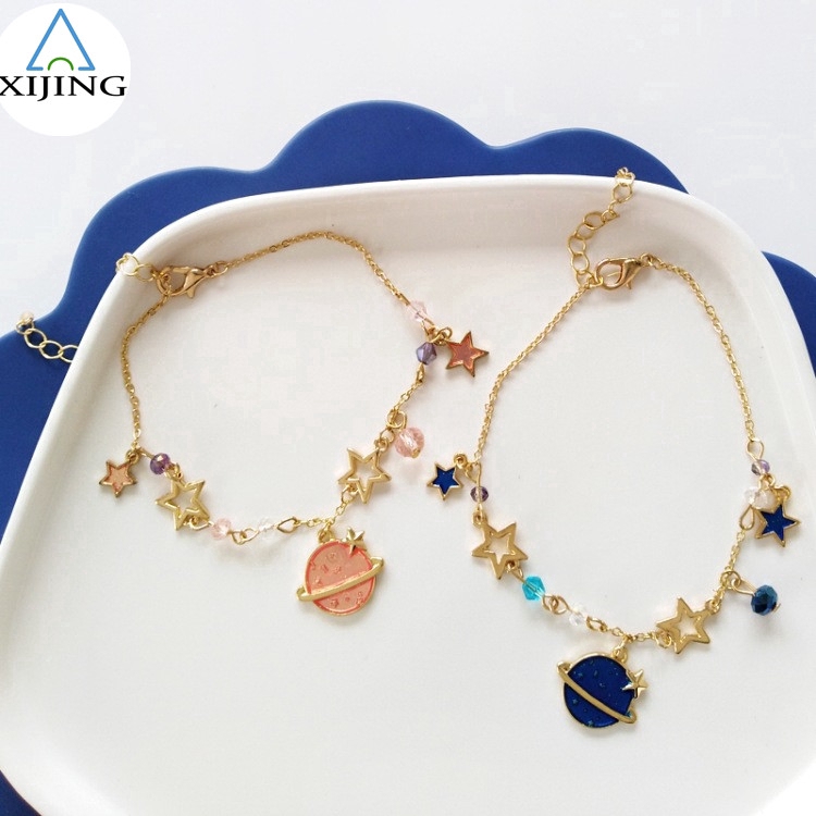 Lắc tay treo trăng sao kiểu dáng thời trang cho nữ