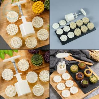 Set 7 Món Khuôn Nhấn Làm Bánh Trung Thu 15cm Tiện Dụng