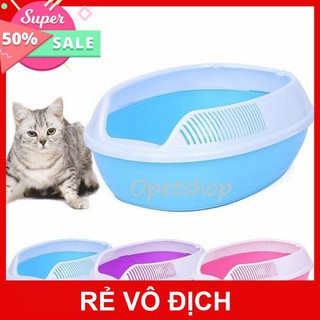 [Beman123]  [ GIÁ RẺ ]Khay vệ sinh mèo bầu dục kèm xẻng
