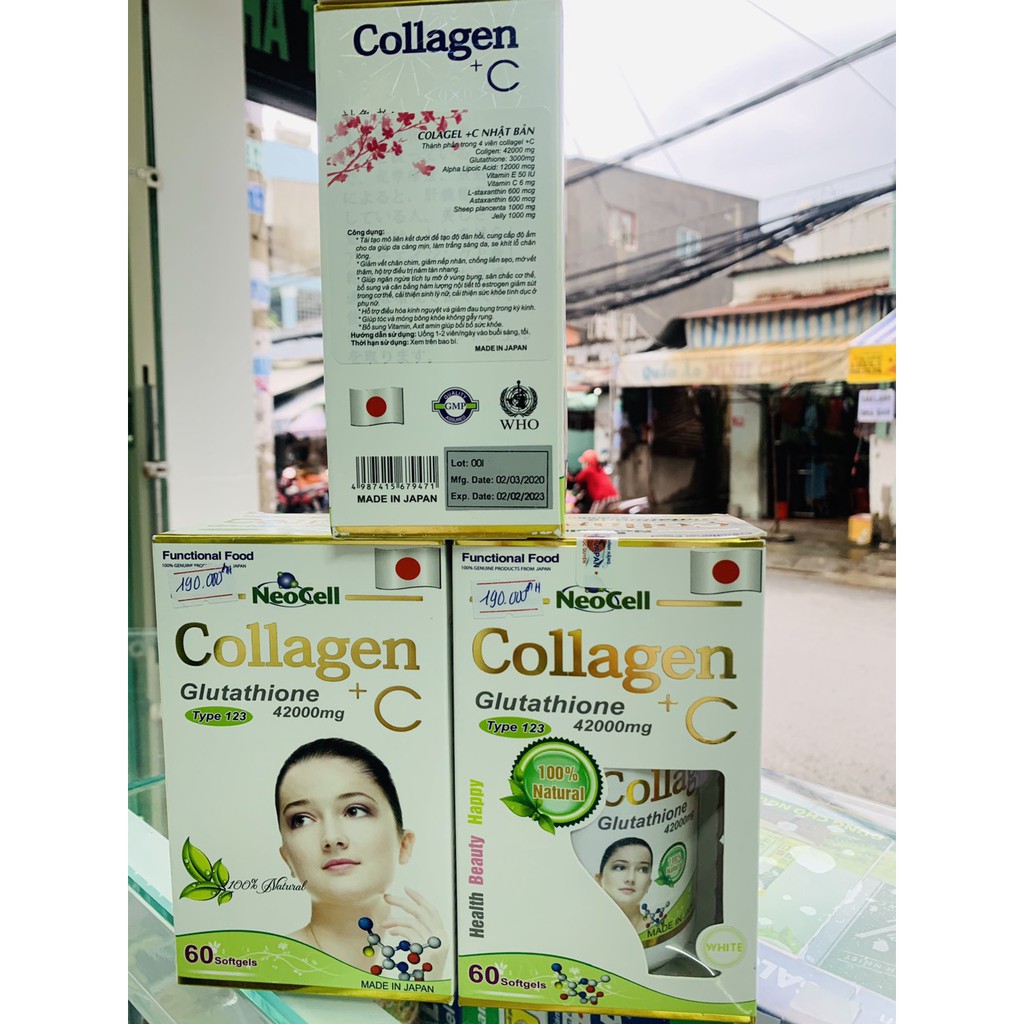 Viên uống Collagen Glutathione +C