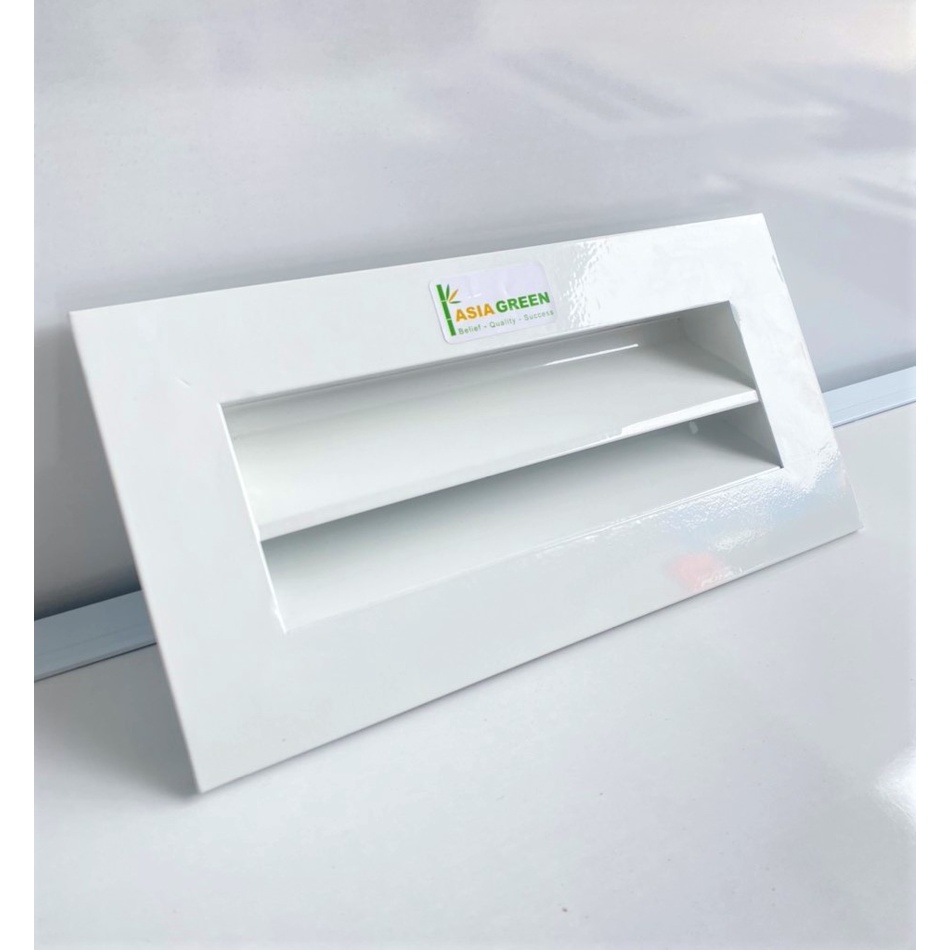 Cửa gió nan Z, miệng gió nan Z 300x150mm(Weather Louver) kèm lưới lọc nhôm