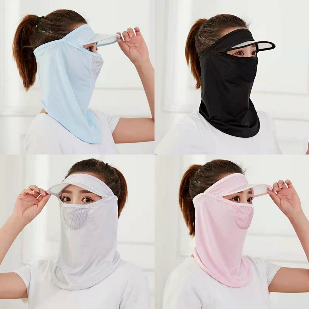 Khẩu Trang Ninja Có Vành Nón Che Kín Mặt, Mũ Ninja Có Lưỡi Trai Che Nắng Chống Bụi