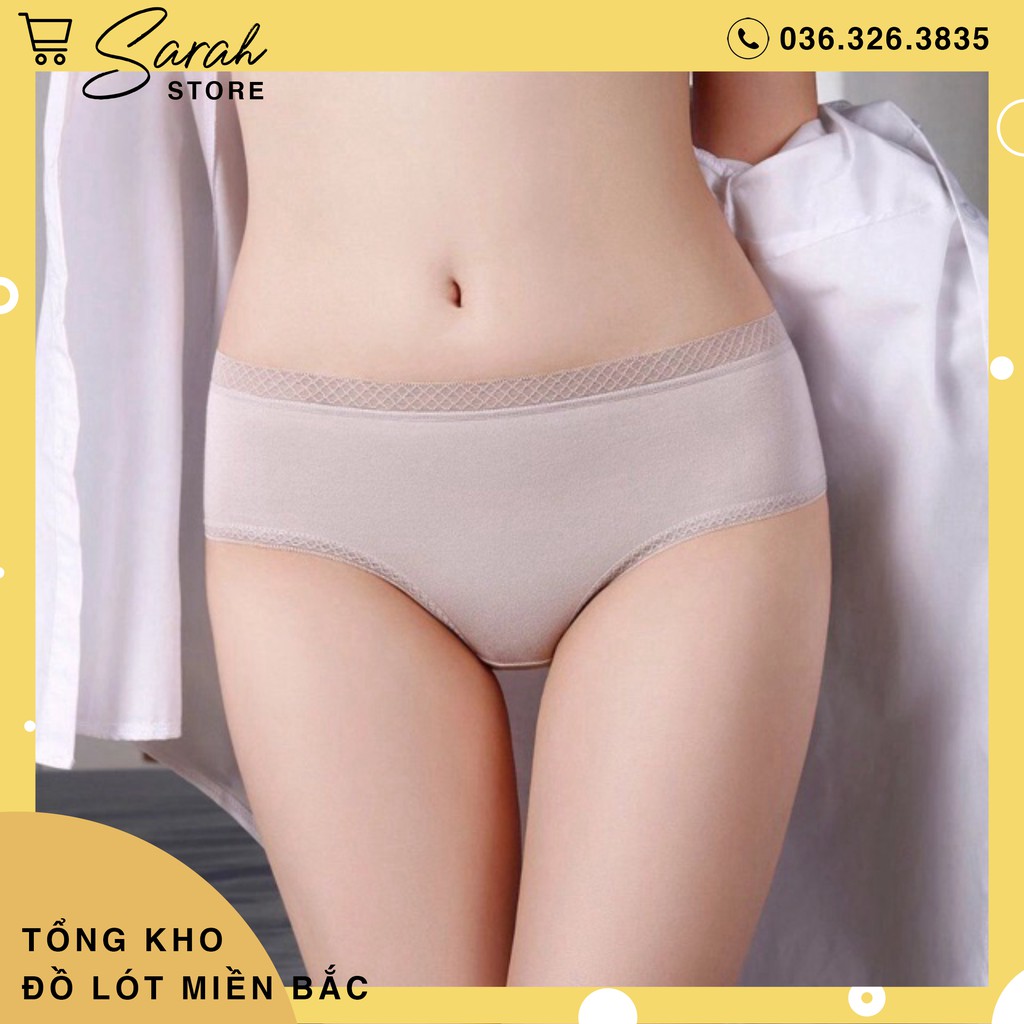 Quần Lót Nữ Cạp Ren Lưới Cao Cấp Kháng Khuẩn | BigBuy360 - bigbuy360.vn