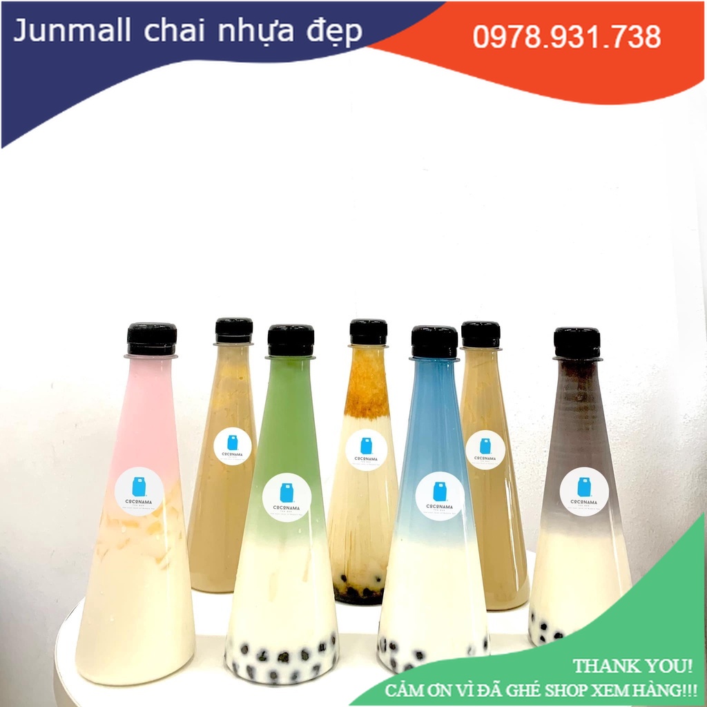 Chai nhựa tam giác đế tròn, cổ cao 330ml, chai nhựa nguyên sinh | BigBuy360 - bigbuy360.vn