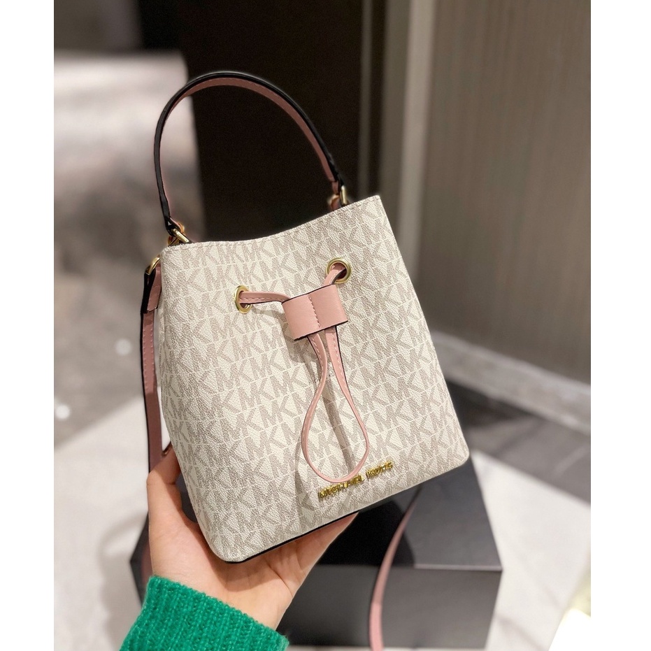 Michael KorsTúi Xách Xô Mới Dây Rút Túi Vai Đơn M.k Classic In Nghiêng Ba Lô Tote Túi Xách Thời Trang Chốn