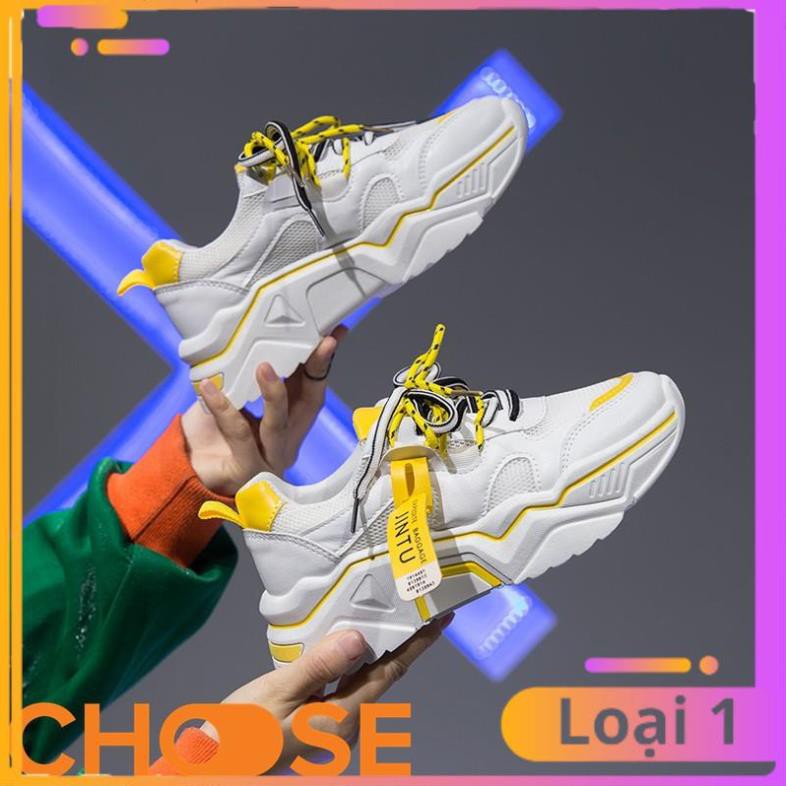 [Bản Mới Nhất] Giày Nữ Độn Đế Sneaker Thể Thao Nữ Choose Viền Màu Nổi Bật Đặc Sắc Xanh Vàng Hồng Trắng G2911 | BigBuy360 - bigbuy360.vn