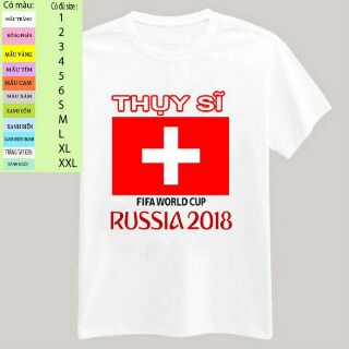 Áo thun world cup 2018. đủ các nước. đủ size