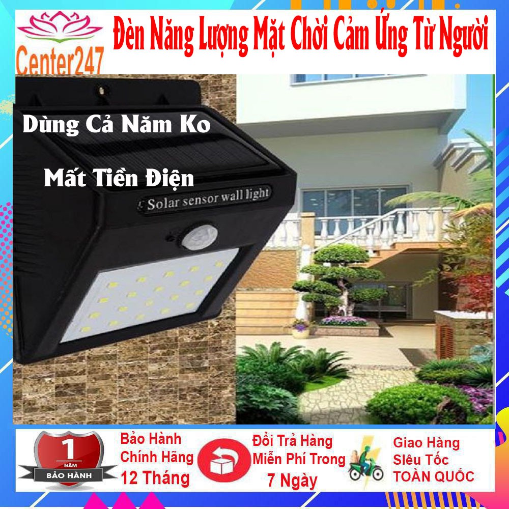 Đèn eWeLink Cảm Biến Treo Tường Năng Lượng Mặt Trời EVER BRITE 20 LED-center247